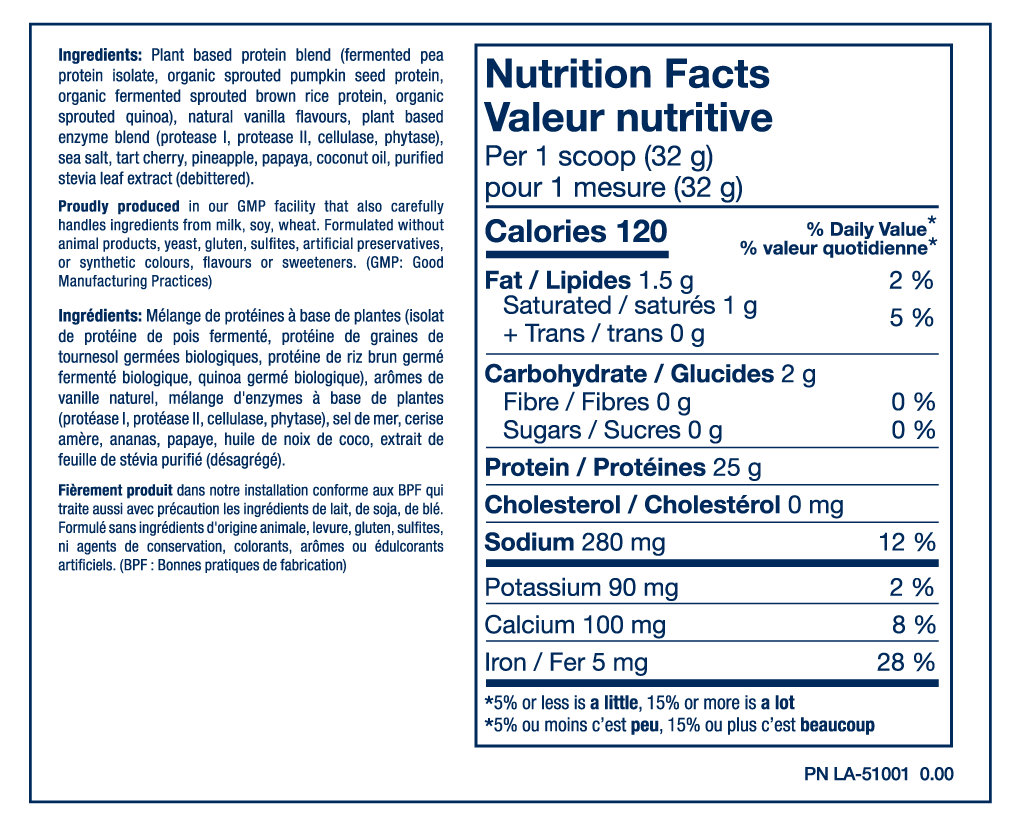 PVL Plant-Pro - Vanilla (840g) - Lifestyle Markets